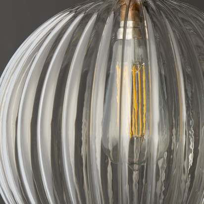 Larger Pumpkin in clear glass