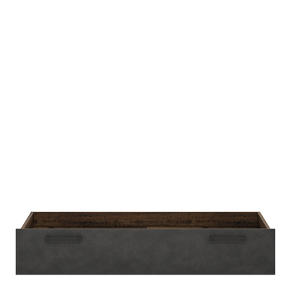 Kendal 2 Underbed Drawer in Walnut and Dark Matera Grey