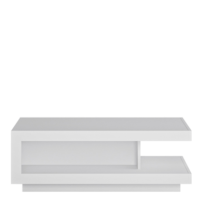 Parker Designer Coffee Table in White and High Gloss