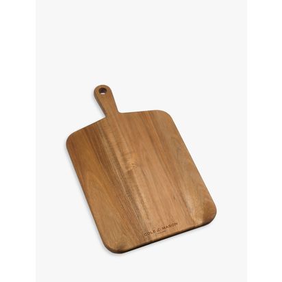 Cole & Mason Barkway Acacia Wood Chopping Board Natural | H2 x W27 x D46cm