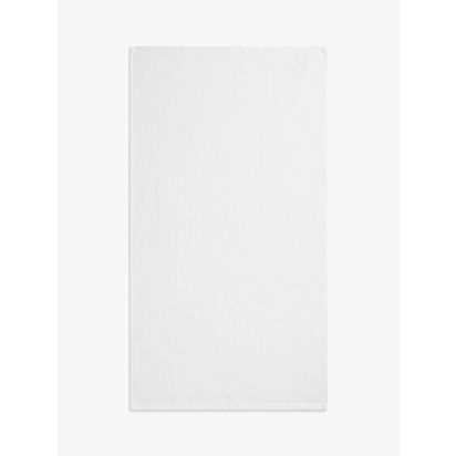 John Lewis Spa Waffle Towels White | H90 x W50 x D1cm