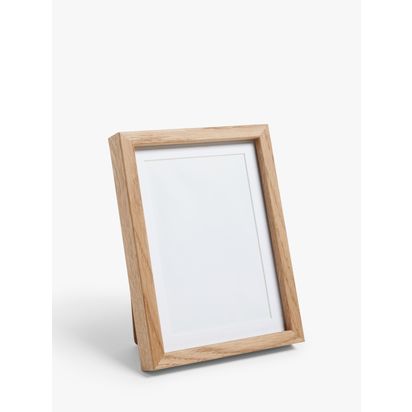 John Lewis Fine Oak Wood Photo Frame & Mount, Natural Natural | 22 x 27 x 2cm