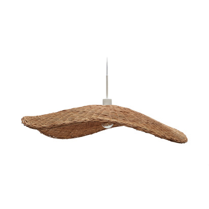 Bisbal ceiling lamp shade with a natural finish, Ã˜ 80 cm