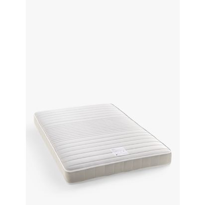 John Lewis Open Spring Comfy Mattress, Regular Tension, King Size White | L200 x W150cm