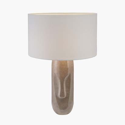 Visage Grey Face Design Tall Stoneware Table Lamp