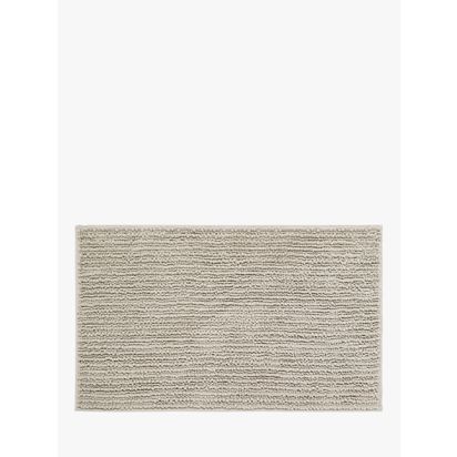 John Lewis Recycled Polyester Quick Dry Bobble Bath Mat Linen | H50 x W80cm
