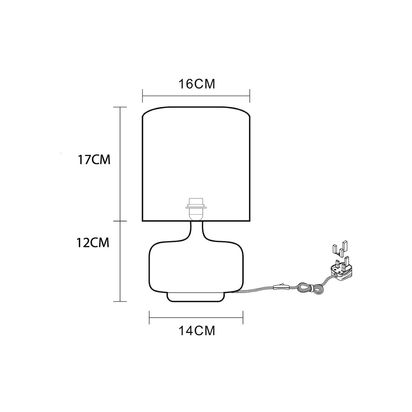 John Lewis Delaney Ceramic Duo Table Lamp, Set of 2, Light Green Light Green | H29.5 x Dia.16cm