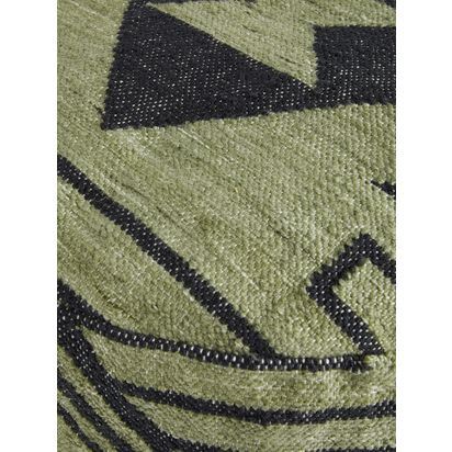 John Lewis Benito Outdoor Pouffe Green/Grey | H20 x Dia.60cm