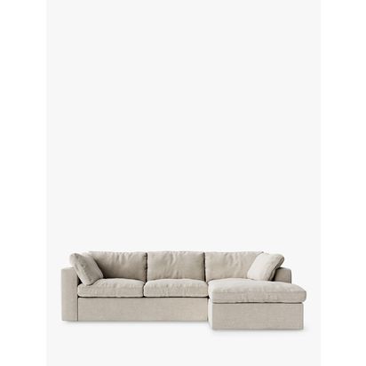 Swoon Seattle Grand 4 Seater RHF Chaise End Sofa House Weave Chalk | H80 x W251 x D168cm