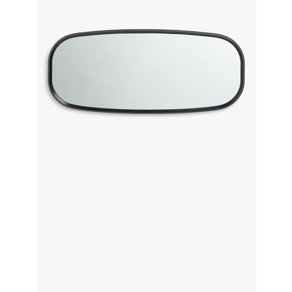 John Lewis Timeless Hallway Wall Mirror, 125 x 53.5cm, Black Black | 125 x 53.5 x 4cm