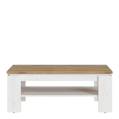 Loxley Coffee Table in White and Oak