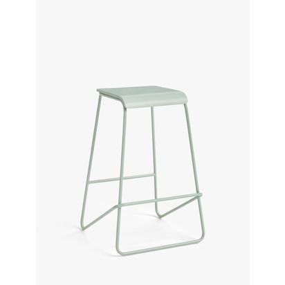 John Lewis ANYDAY Spot Bar Stool Dusty Green | H65 x W42 x D42cm