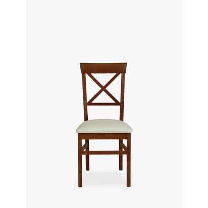Laura Ashley Balmoral Dining Chairs, Set of 2, Dark Chestnut Dark Chestnut | Each chair: H98 x W42 x D52cm