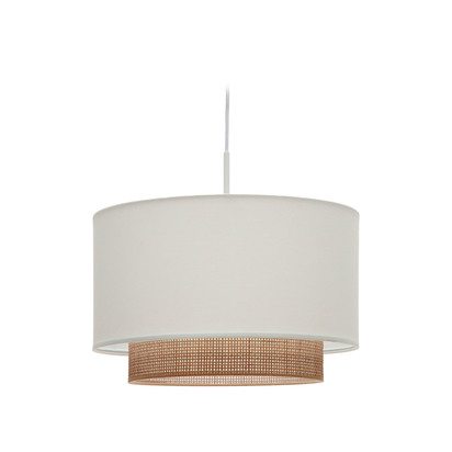 Erna bamboo ceiling lampshade with natural, white finish Ã˜ 40 cm