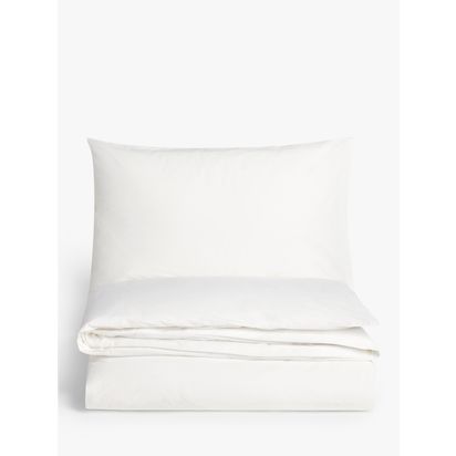 John Lewis Pure Cotton Bedding White | H33.00cm * W26.00cm * D35.00cm