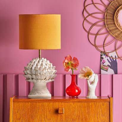 Larger Anetta table lamp in stone