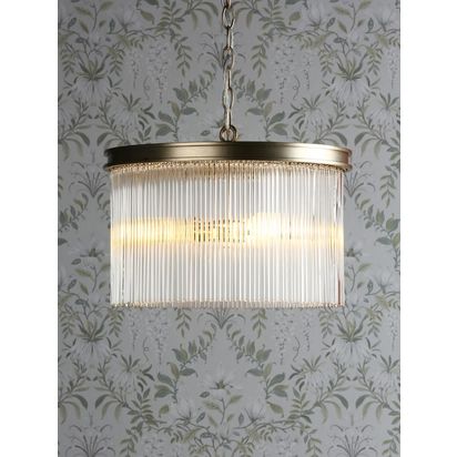 Laura Ashley Manon Glass Rod Ceiling Light, Champagne Champagne