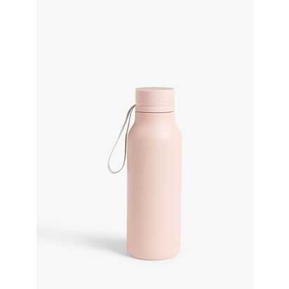 John Lewis Double Wall Stainless Steel Leak-Proof Drinks Bottle, 500ml Pink | H22 x W70 x D70cm