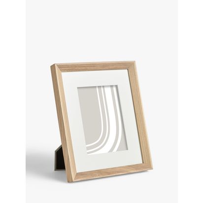 John Lewis Isla Photo Frame & Mount, FSC-Certified (Oak Wood) Natural | 16 x 21 x 2.6cm