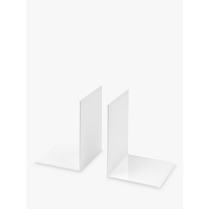 Osco Bookends, White, Set of 2 White | H17 x W12 x D12cm