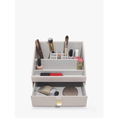 Stackers Make Up Organiser Taupe | H19 x W25 x D18cm