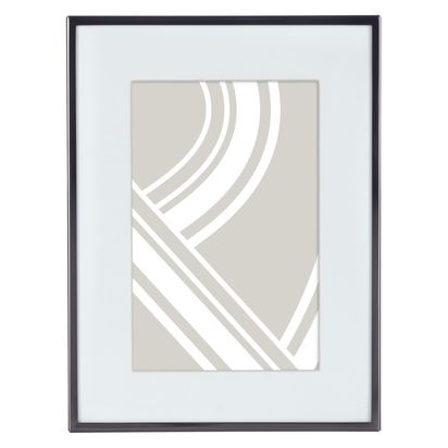 John Lewis Daya Photo Frame & Mount Gunmetal | 25.7 x 20.7 x 1.6cm
