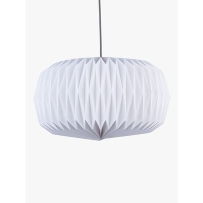 John Lewis Issie Grande Easy-to-Fit Paper Ceiling Light, White White | H27 x W44 x D44cm