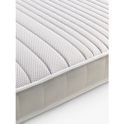 John Lewis Open Spring Comfy Mattress, Regular Tension, King Size White | H18 x W150 x D200cm