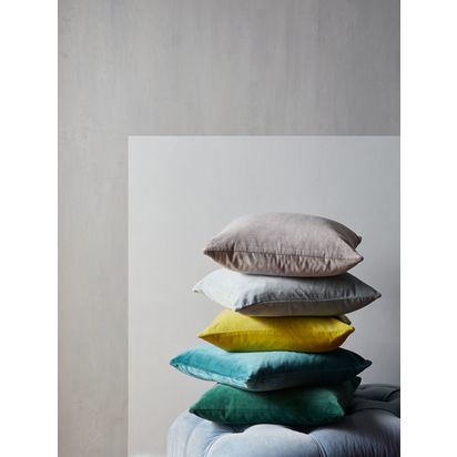 John Lewis Cotton Velvet Cushion Ivy | H50 x W50cm
