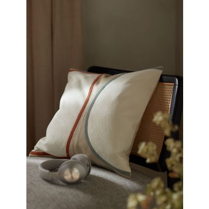 John Lewis Outline Cushion, Putty Putty | 50 x 50cm