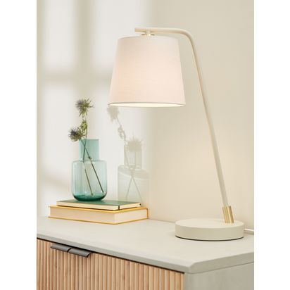 John Lewis Harry Table Lamp Putty | H48.60 x W18 x D30cm