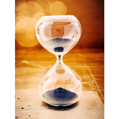 pols potten Hourglass Ball Sandglass, Mini Black | H20 x W10 x D10cm