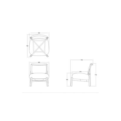 John Lewis Dime Accent Chair, Walnut Frame, Cream Boucle Cream Boucle | H77 x W66.5 x D75.8cm