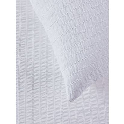 John Lewis Mini Waffle Bedding White | Standard pillowcase