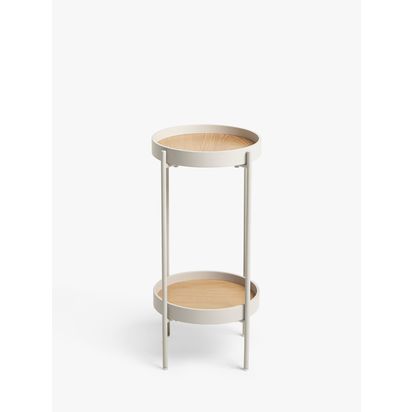 John Lewis ANYDAY Jax Small Side Table Almond | H60 x Dia.32cm