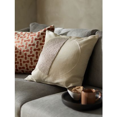 John Lewis Segment Cushion Putty | 50 x 50cm