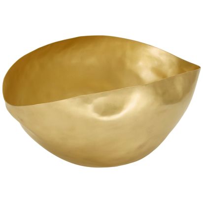 Tom Dixon Bash Vessel, Brass, Small Gold | H16 x W31 x D20cm