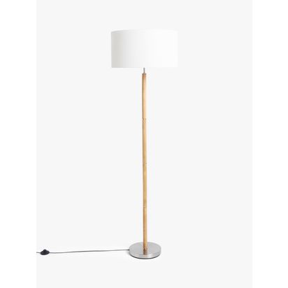 John Lewis Parawood Floor Lamp, Light Brown Light Brown | H165 x Dia.48.2cm