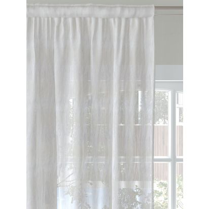 John Lewis Geo Voile Fabric, Ivory Ivory