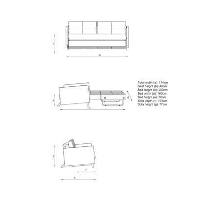 Innovation Living Cubed 160 Sofa Bed