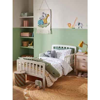 John Lewis Elementary Toddler Bed White | H71.00cm * W144.00cm * D76.00cm