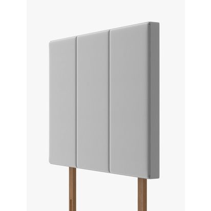 Silentnight Brescia Strutted Headboard, Single Light Grey | H69 x W91 x D9cm