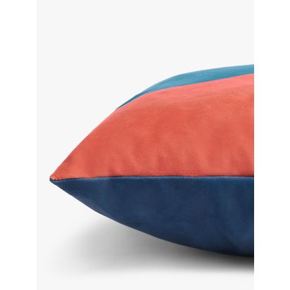 John Lewis Affinity Cushion Orange / Blue | H10 x W50 x D50cm