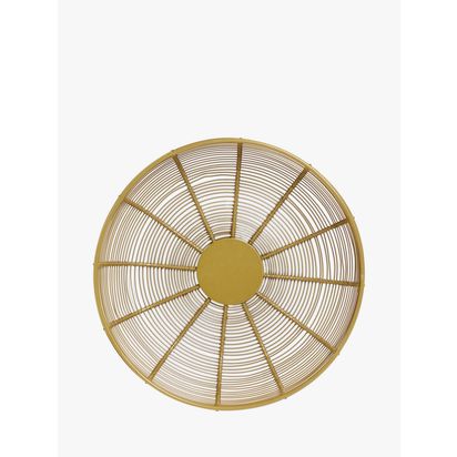 John Lewis Metal Wire Fruit Bowl, 29cm, Gold Gold Gold | H8 x Dia.29cm