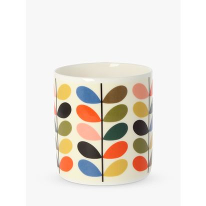 Orla Kiely Multi Stem Mug, 350ml, Multi Multi | H9 x W8.5cm