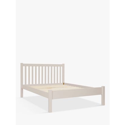 John Lewis Wilton Bed Frame, Double Grey | H102 x W144 x D202cm