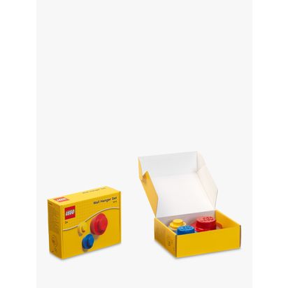 LEGO Wall Hanger Set, Red/Blue/Yellow