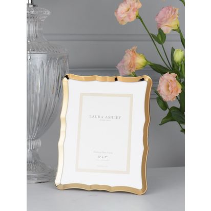 Laura Ashley Glasbury Photo Frame & Mount, Gold Gold | 4 x 6" (10 x 15cm)