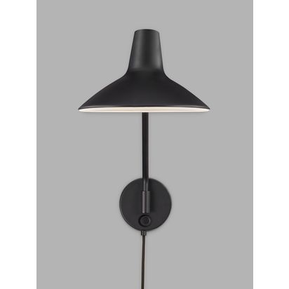 Nordlux Darci Touch Wall Light, Black Black | H36.5 x W22.7 x D55cm