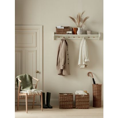 John Lewis Modern Country Wicker Umbrella Stand Natural